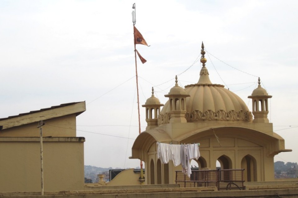 Dach des Sikh-Tempels