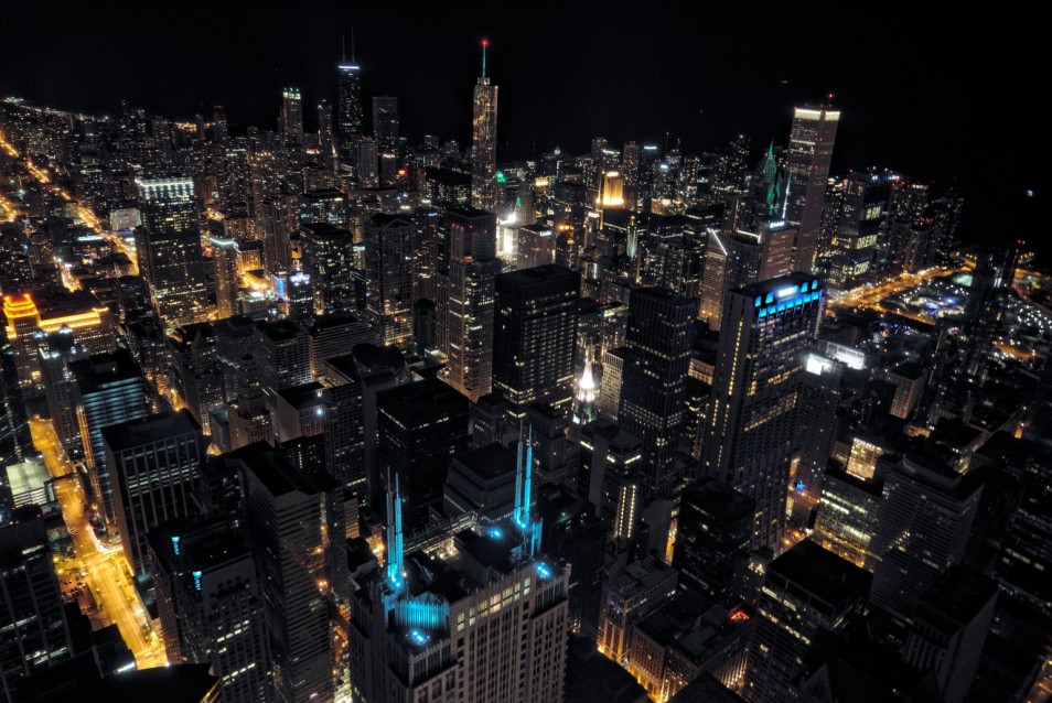   Chicago at night
